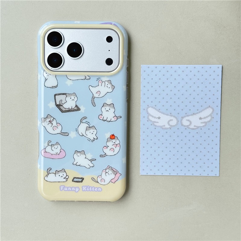 Ốp điện thoại xử lý IMD cho iPhone 17 Pro Max kitty