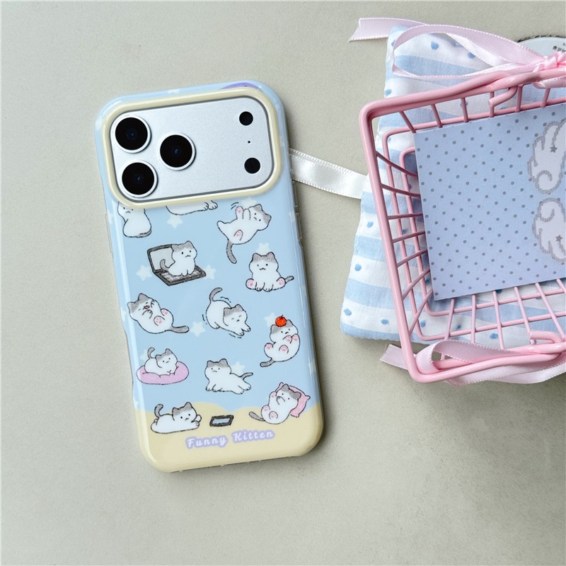 Ốp điện thoại xử lý IMD cho iPhone 17 Pro Max kitty