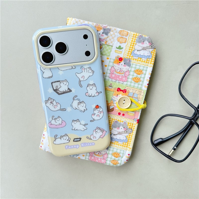 Ốp điện thoại xử lý IMD cho iPhone 17 Pro Max kitty