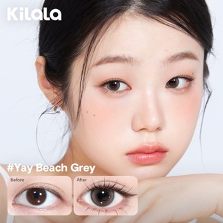 Kính áp tròng màu Kilala  Nâu ChestnutMilkBrown/Icy Blue/ Đen Psychedelic Black lens cận 6 tháng DIA 14.2-14.5mm có độ (0-7)[Giá 1 chiếc lens ]