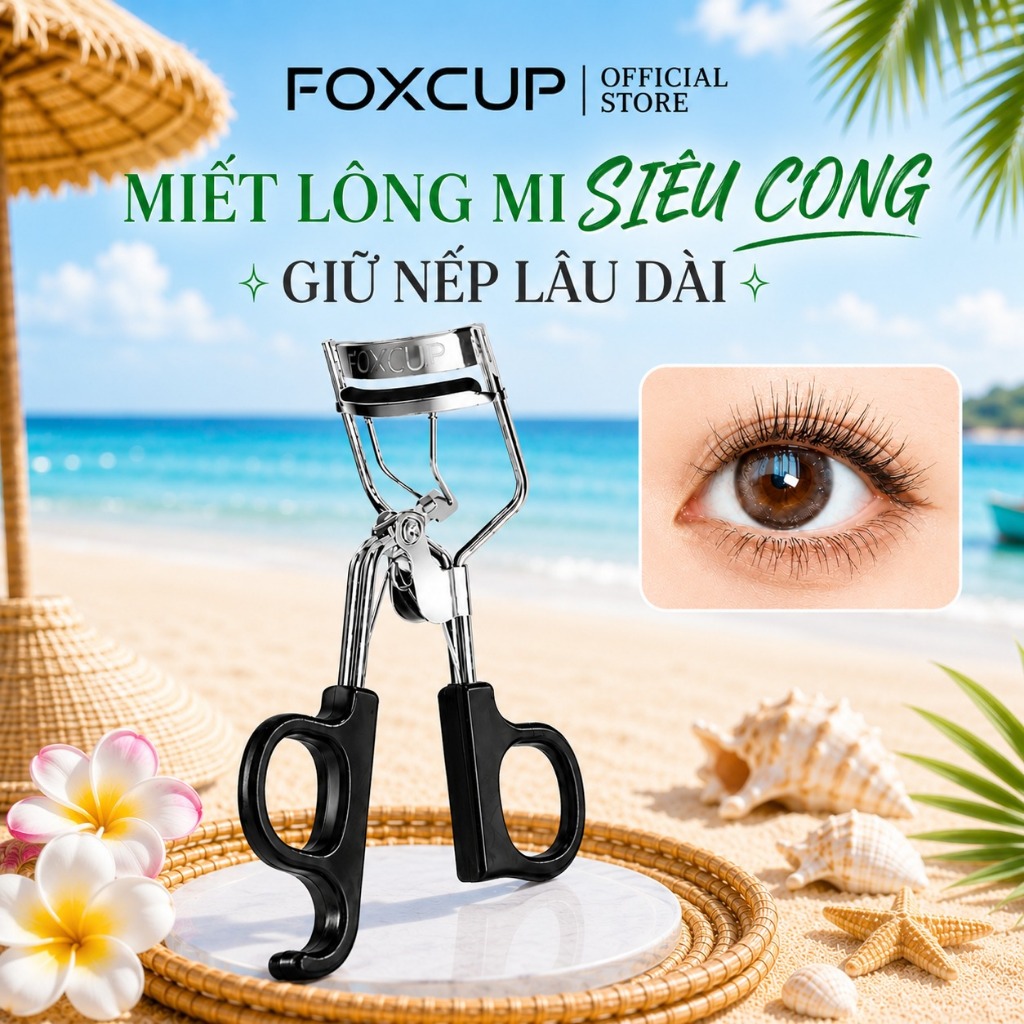 Dụng cụ uốn mi FOXCUP Giữ mi cong cố định 24H