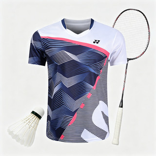 Áo thi đấu cầu lông YONEX tay ngắn khô nhanh, áo sơ mi chạy bộ thể dục thông thường