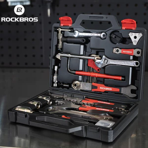 ROCKBROS Bộ công cụ sửa chữa xe đạp 22 trong 1 Hộp công cụ Ratchet Cờ lê ổ cắm Bộ tuốc nơ vít MTB Xe đạp đường trường Công cụ sửa chữa lốp có hộp