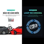 Unisen U4U5 Camera hành trình ô tô Tầm nhìn ban đêm siêu rõ nét HD 2K độ ghi hình vòng lặp 24 giờ — ảnh 7