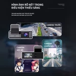 Unisen U4U5 Camera hành trình ô tô Tầm nhìn ban đêm siêu rõ nét HD 2K độ ghi hình vòng lặp 24 giờ — ảnh 2