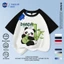 NASA Panda Children Áo ngắn tay mùa hè Cotton nguyên chất thoáng khí vừa lớn Trẻ em in hình vui nhộn