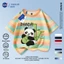 NASA Panda Children Áo ngắn tay mùa hè Cotton nguyên chất thoáng khí vừa lớn Trẻ em in hình vui nhộn