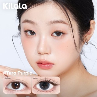 Kính áp tròng màu Kilala - Nâu Charming Blue/Psychedelic Black/Taro Purple  lens cận 6 tháng DIA 14.2mm có độ (0-7) [Giá 1 chiếc lens ]