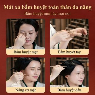 que cạo gió bằng đồng làm đẹp da mặt điểm chân điểm tai đầu dò massage đầu dụng cụ massage kim loại bằng thép không gỉ