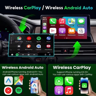 Bộ chuyển đổi Carplay không dây Android Auto Apple Carplay Adapter Plug and Play Mini Wireless Carplay Adapter