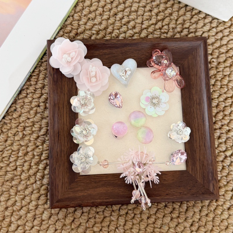 Phụ Nữ Bé Gái Tắc Sandal Giày DIY Quyến Rũ Phong Cách Cổ Tích Hoa Xanh Mặt Dây Chuyền Nút Lỗ Giày Trang Trí Bộ Phụ Kiện Quà Tặng