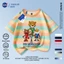 NASA Meijiamo World Cup Linh vật Trẻ em tay ngắn mùa hè Cotton nguyên chất thoáng khí vừa lớn Trẻ em in hình vui nhộn