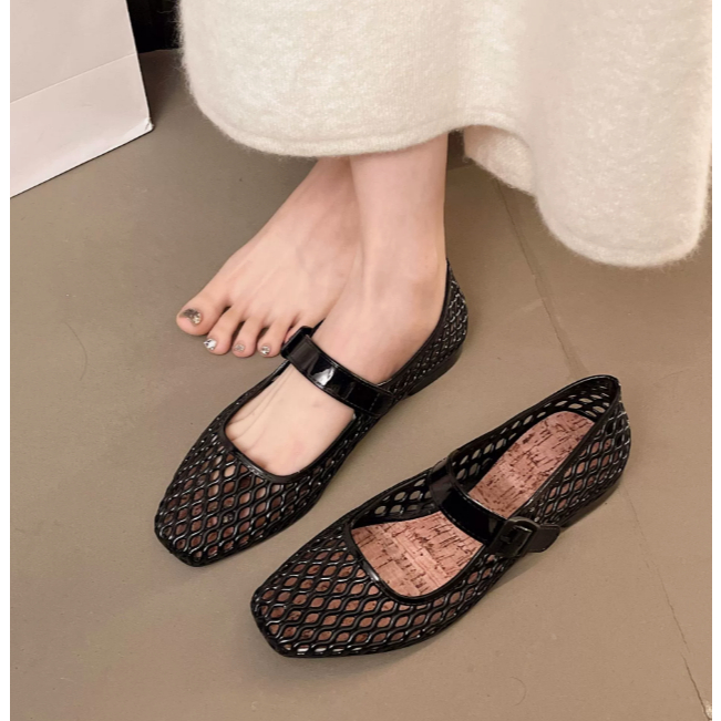 Giày sandal rỗng mới Giày thạch trong suốt