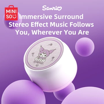 MINISO- Sanrio-K12 Loa Bluetooth Di Động Ngoài Trời Bluetooth 5.4 Loa Bluetooth Không Dây Bass Loa Nhỏ Dễ Thương