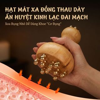 Bàn chải kinh tuyến bằng đồng thau Bàn chải Massage toàn thân Nạo vét đa năng Bụng Máy mát xa bụng Nhào bụng với tĩnh mạch Mus