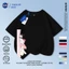 Áo thun ngắn tay mùa hè dành cho trẻ em NASA Sanrio Cotton nguyên chất thoáng khí cỡ vừa lớn dành cho trẻ em in hình vui nhộn