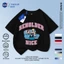 NASA Little Penguin Charlie Willie Trẻ em Áo ngắn tay mùa hè Cotton nguyên chất thoáng khí vừa lớn Trẻ em in hình vui nhộn