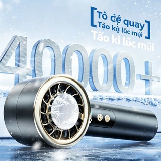 [Mới 2026] Quạt cầm tay QUITEK Tốc độ cao, 100 cấp độ gió, kèm tấm chườm lạnh làm mát tức thì