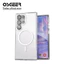 Ốp từ tính OSGEER cho Samsung Galaxy S26 S25 S24 S23 S22 Ultra FE 5G, Vỏ điện thoại bảo vệ chống sốc, Mặt sau PC trong suốt cứng cho Samsung S26 Ultra