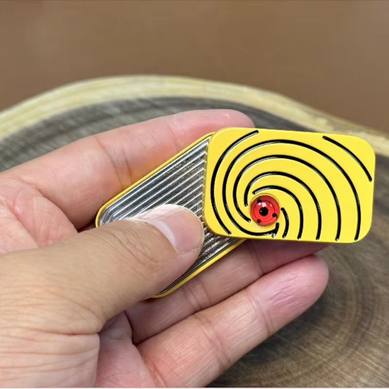 1 Máy Tính EDC Sharingan Fidget Hộp Trượt Từ Thẻ Đẩy Giảm Căng Thẳng Đồ Chơi Anime Ngoại Vi Quà Tặng Dành Cho Người Lớn