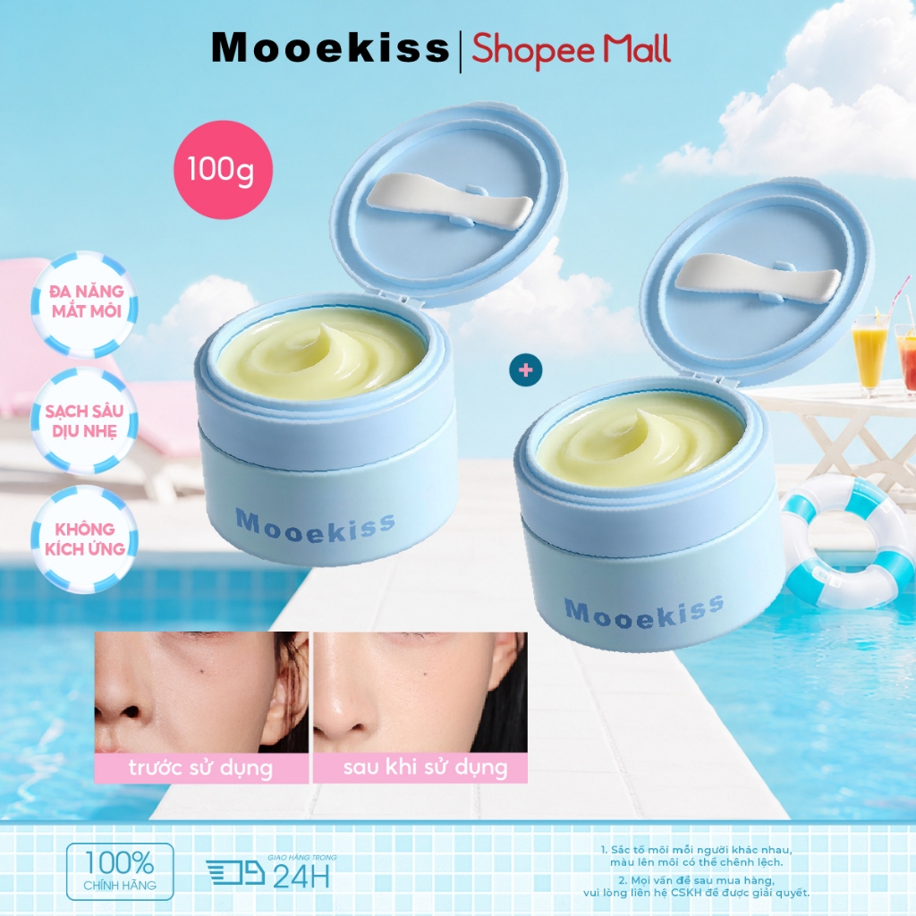 [KOL COMBO 2] Sữa rửa mặt Mooekiss: Công thức nhẹ nhàng & không gây kích ứng cho mặt, mắt và môi – Lá dưỡng ẩm da, không bao giờ sọc