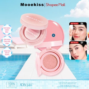 Combo 2 Má Hồng Mooekiss Cushion, Hiệu Ứng Glow, Dưỡng Ẩm, Lâu Trôi, Màu Tự Nhiên