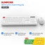 SUNROSE WT100 Bàn phím và chuột không dây 2.4G Đánh máy im lặng không dây 1600 DPI Chuột chính xác Slim Nhẹ Tiết kiệm năng lượng thông minh Lý tưởng cho máy tính xách tay Văn phòng Chơi game Wi im lặng