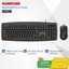 SUNROSE T13 Combo Bàn Phím Và Chuột Có Dây 104 Phím Bố Trí Nút Im Lặng Nhân Vật Chống Mài Mòn 15 Mm Siêu Mỏng, Combo bàn phím chuột dây
