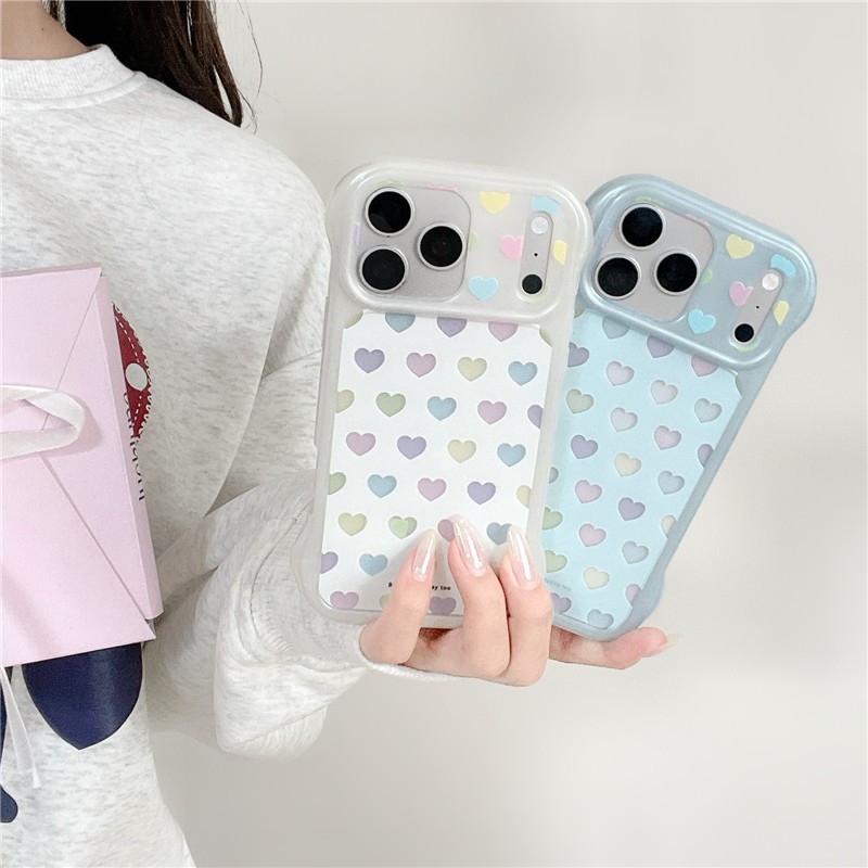 Ốp điện thoại chất liệu Acrylic cho iPhone 17 Pro Max Love pattern