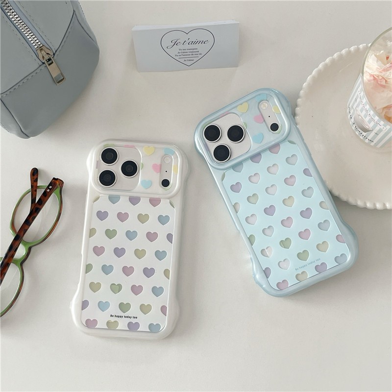 Ốp điện thoại chất liệu Acrylic cho iPhone 17 Pro Max Love pattern
