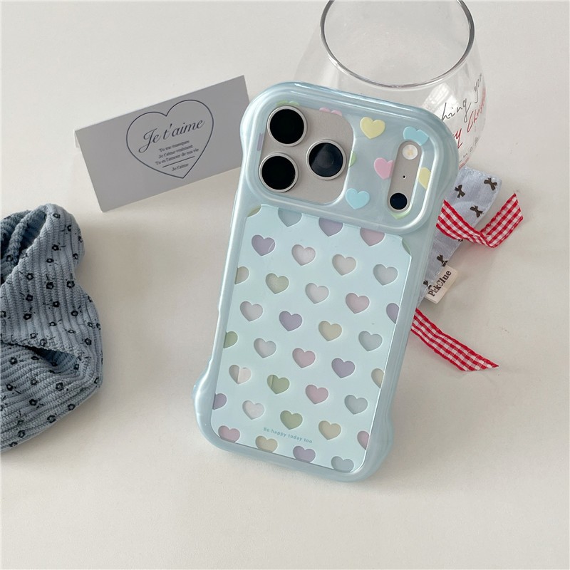 Ốp điện thoại chất liệu Acrylic cho iPhone 17 Pro Max Love pattern
