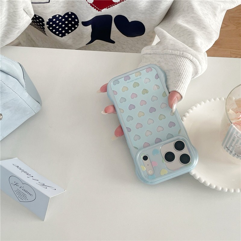 Ốp điện thoại chất liệu Acrylic cho iPhone 17 Pro Max Love pattern