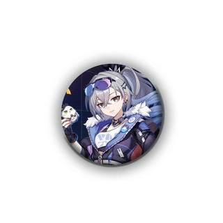 Trò Chơi Honkai Ngôi Sao Đường Sắt Lưỡi Bạc Sói Huy Hiệu Nút Cài Áo Cosplay Bộ Sưu Tập Đồ Chơi Túi Trang Trí Quà Tặng