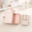 CASEGRACE Hộp đựng trang sức du lịch Mini cầm tay 2 kích cỡ / 2 màu Hộp đựng trang sức bằng da PU có dây đeo cổ tay cho nhẫn Bông tai Vòng cổ Hộp quà lưu trữ