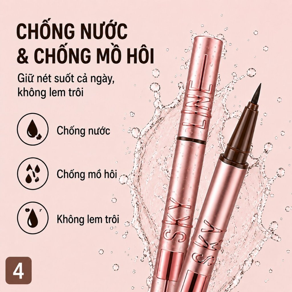 👑【ĐỘC QUYỀN】Bút Kẻ Mắt Đắp Nổi Adel- Thiết Kế Chạm Khắc Sang,Nét Siêu Mảnh Chống Nước 24H,Không Trôi