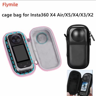 Túi Bảo Quản Máy Ảnh Cho Insta360 X4 Air X5 X4 X3 Vỏ Cứng Chống Sốc Chịu Áp Lực Có Carabiner Cho Selfie Stick Phụ Kiện Chân Máy