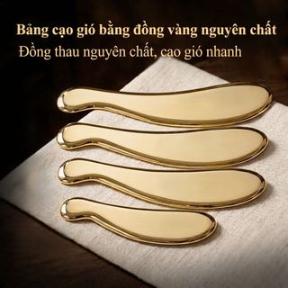 tấm Gua sha bằng đồng vật lý trị liệu TCM cơ thể gua sha Dụng cụ massage Lưng vai và cổ gua-sha dao cạo bằng đồng thau kim loại