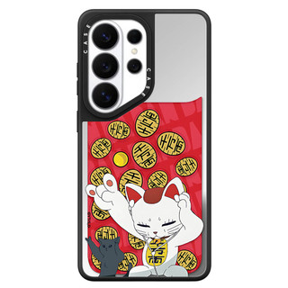 Dành Cho Samsung S26 S25 S24 S23 Ultra Plus DA DAN Lucky Cat Sticker Ốp Lưng Cứng Chống Sốc Gương