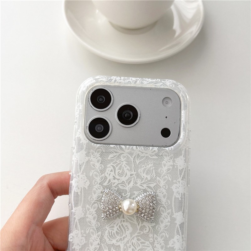 IPhone 17 Pro Max Ren nơ họa tiết chất liệu TPU xử lý IMD vỏ điện thoại