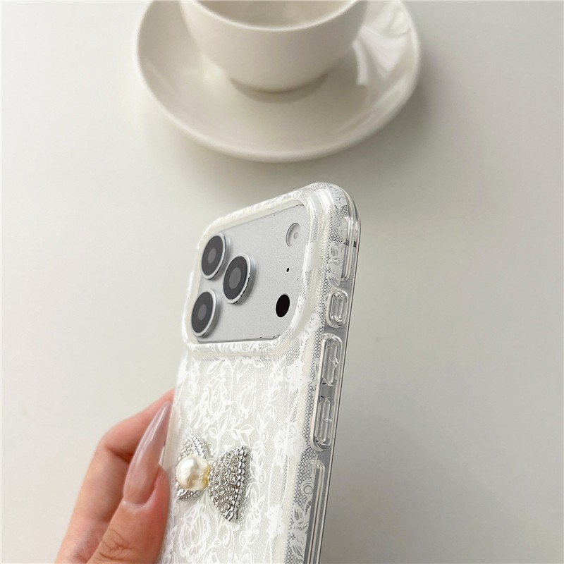 IPhone 17 Pro Max Ren nơ họa tiết chất liệu TPU xử lý IMD vỏ điện thoại