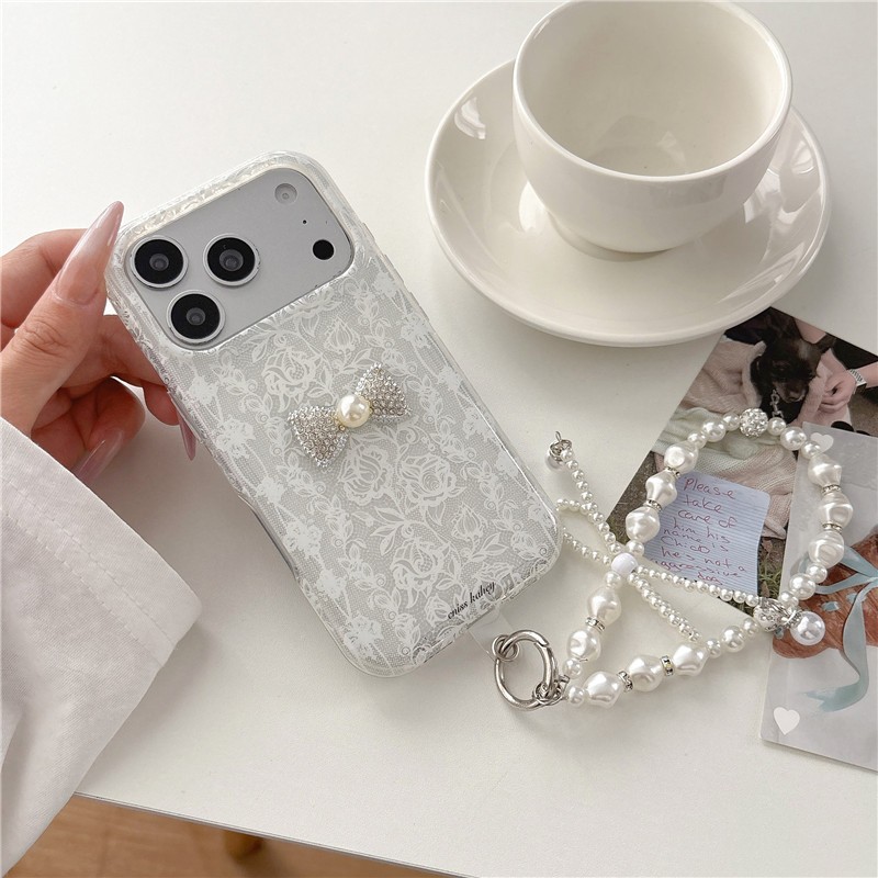 IPhone 17 Pro Max Ren nơ họa tiết chất liệu TPU xử lý IMD vỏ điện thoại