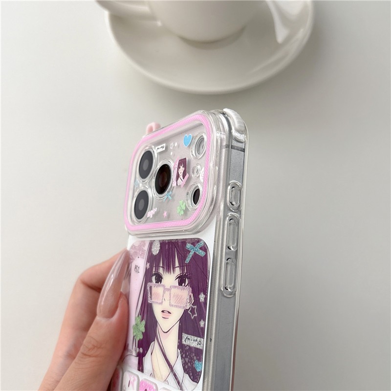 IPhone 17 Pro Max Bàn Phím Họa Tiết Cô Gái Chất Liệu TPU Quá Trình IMD Vỏ Điện Thoại