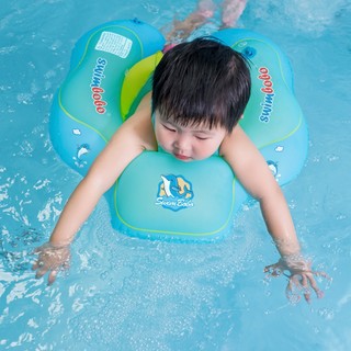 Phao Bơi Cho Bé Swimbo - Vòng Nách Bơm Hơi Dày Dặn - Phao Nằm Nước Họa Tiết Cá Heo Cho Trẻ Em