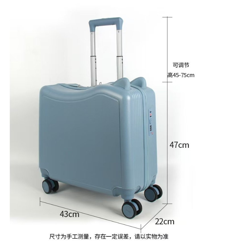 Bánh xe xoay Vali ngồi có thể điều chỉnh Tay cầm có thể điều chỉnh Khóa kết hợp hành lý có thể lái cho trẻ mới biết đi, kỳ nghỉ