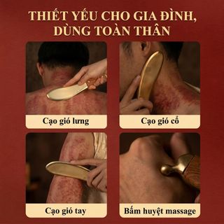 Đồng Nguyên Chất Hổ Talisman Cạo Ban Châm Cứu Massage Toàn Thân Đa Năng Đồng Cạo Dao