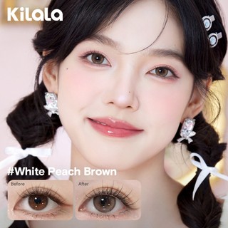 Kính áp tròng Kilala màu nâu Bright Amber/ Pearly Grey/lens cận 6 tháng DIA 14.2-14.5mm có độ (0-7) [Giá 1 chiếc lens ]
