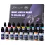 Bộ sơn Acrylic thu nhỏ 18 màu Golden Maple – Sơn mô hình gốc nước 18 x 20ml cho Warhammer, Gundam, D & D, Độ phủ cao, Mùi thấp