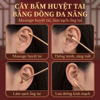 Đồng Nguyên Chất Châm Cứu Bút Châm Cứu Auriture Vật Lý Trị Liệu Châm Cứu Bút Kinh Tuyến Massage Kim Thăm Dò