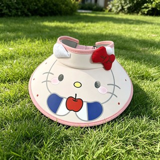 Mũ chống nắng hoạt hình trẻ em cho bé trai và bé gái Mũ rỗng có họa tiết Kitty Thích hợp cho trẻ em 2-10 tuổi