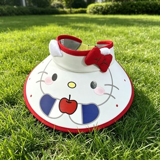 Mũ chống nắng hoạt hình trẻ em cho bé trai và bé gái Mũ rỗng có họa tiết Kitty Thích hợp cho trẻ em 2-10 tuổi